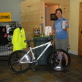 Becky's new bike and beer
